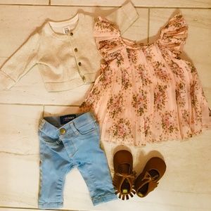 adorable bundle! gap floral pleated dress and all